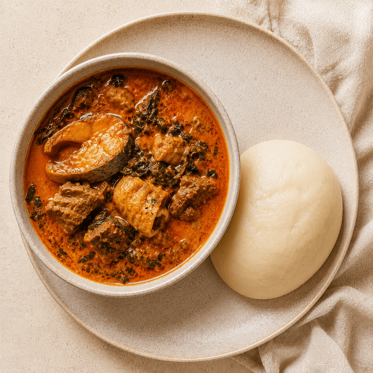 Banga Soup & Fufu