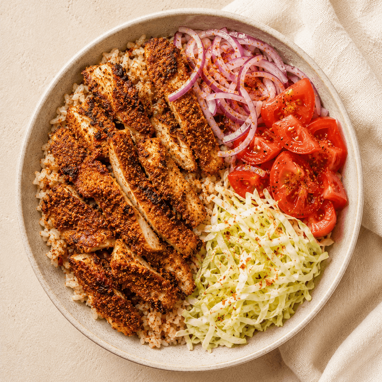 Chicken Suya Bowl