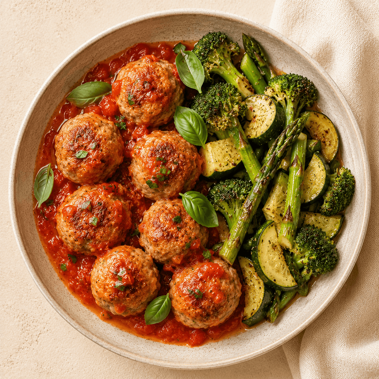 Turkey Meatballs & Veg